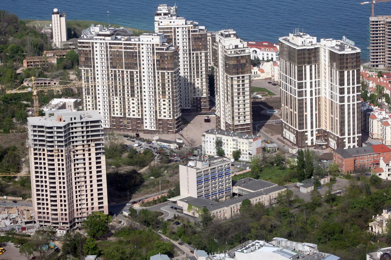 Аркадия Студия С Балконом Частичный Вид Моря Первая Линия От Моря Odesa Exterior photo